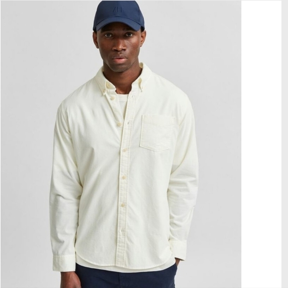 Selected homme bottom down shirt size M bnwt - Picture 3 of 12